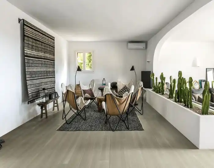 Engineered hardwood flooring living room